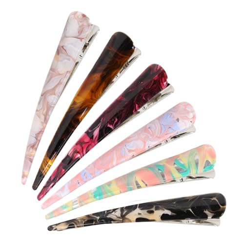 besbomig 6 Stück Entenschnabel Haarspangen Haarclips für Damen Haar Klammern Modische Haarnadeln für Frauen Mädchen - Rutschfester, Langlebiger Hair Barrettes Haarschmuck 13×3cm von besbomig