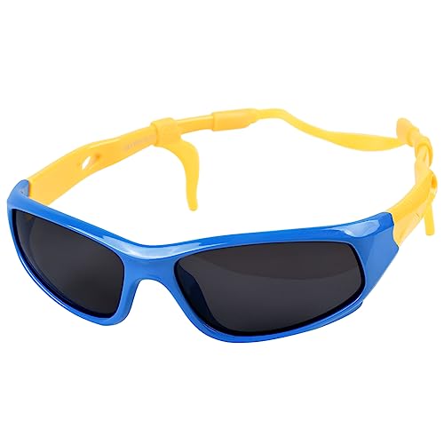 besbomig Coole Fahrradbrille Kinder Polarisierte Sonnenbrille Kindersonnenbrille Kinder Sportbrille Skibrille UV Schutz Kinder Sonnenbrillen für Jungen Mädchen Alter 2-12 von besbomig