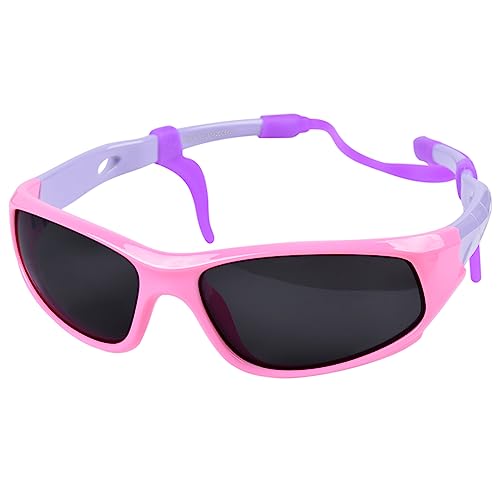besbomig Coole Fahrradbrille Kinder Polarisierte Sonnenbrille Kindersonnenbrille Kinder Sportbrille Skibrille UV Schutz Kinder Sonnenbrillen für Jungen Mädchen Alter 2-12 von besbomig