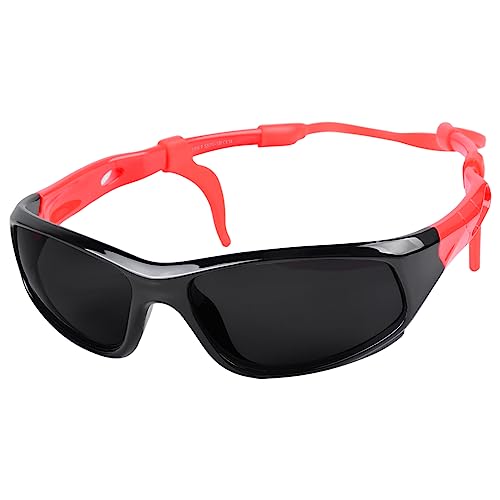 besbomig Coole Fahrradbrille Kinder Polarisierte Sonnenbrille Kindersonnenbrille Kinder Sportbrille Skibrille UV Schutz Kinder Sonnenbrillen für Jungen Mädchen Alter 2-12 von besbomig