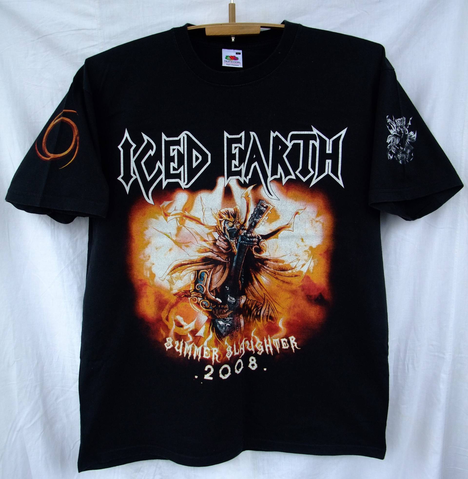 Kostenloser Versand Vintage Shirt Iced Earth Summer Slaughter 2008 Konzerttournee T-Shirt Heavy Metal von bestBoutiqueByVlad