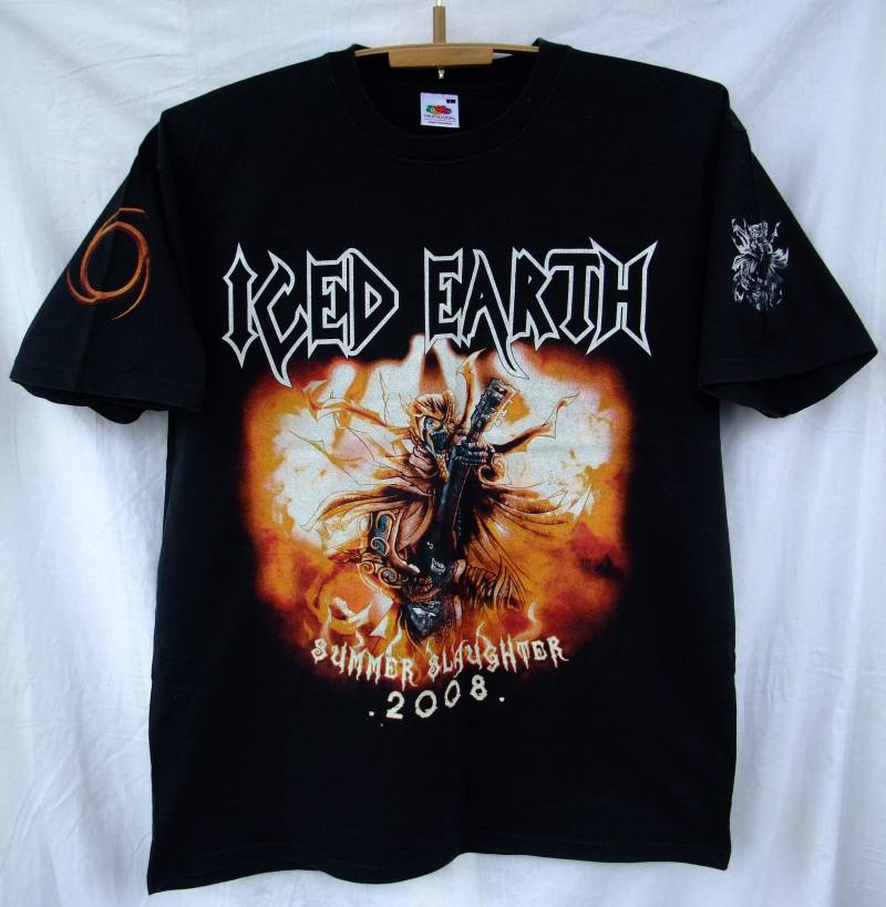 Kostenloser Versand Vintage Shirt Iced Earth Summer Slaughter 2008 Konzerttournee T-Shirt Heavy Metal von bestBoutiqueByVlad