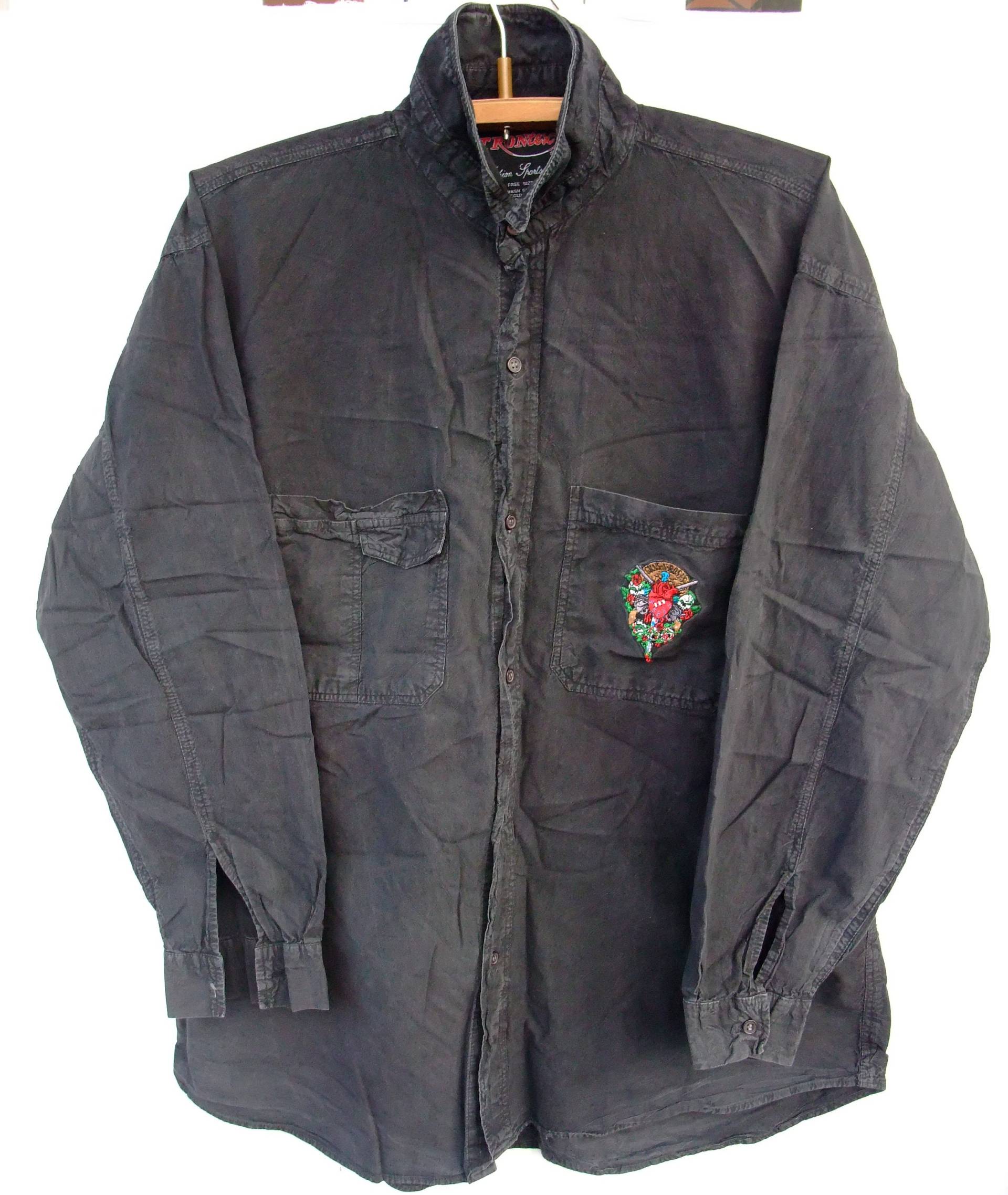 T-Shirt Guns N Rosen "Herz" 1990 Trontex Shirt Langarm Vintage 2xl Embroidered Heavy Metal Hard Rock Cinderella Bon Jovi Motley Crue von bestBoutiqueByVlad