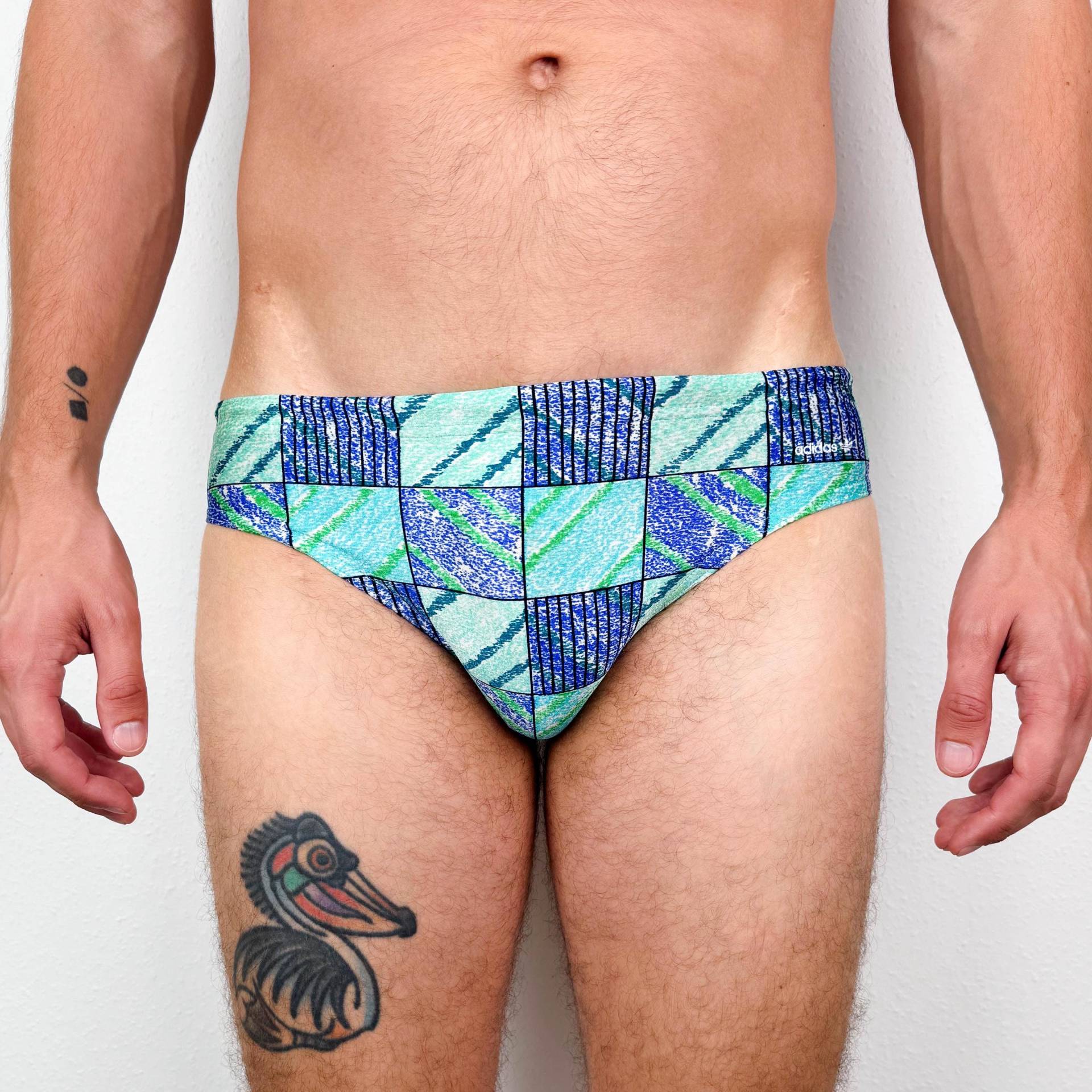 Size S-M Adidas Vintage Badehose Slip Retro 90Er Best Classic von bestclassicvintage