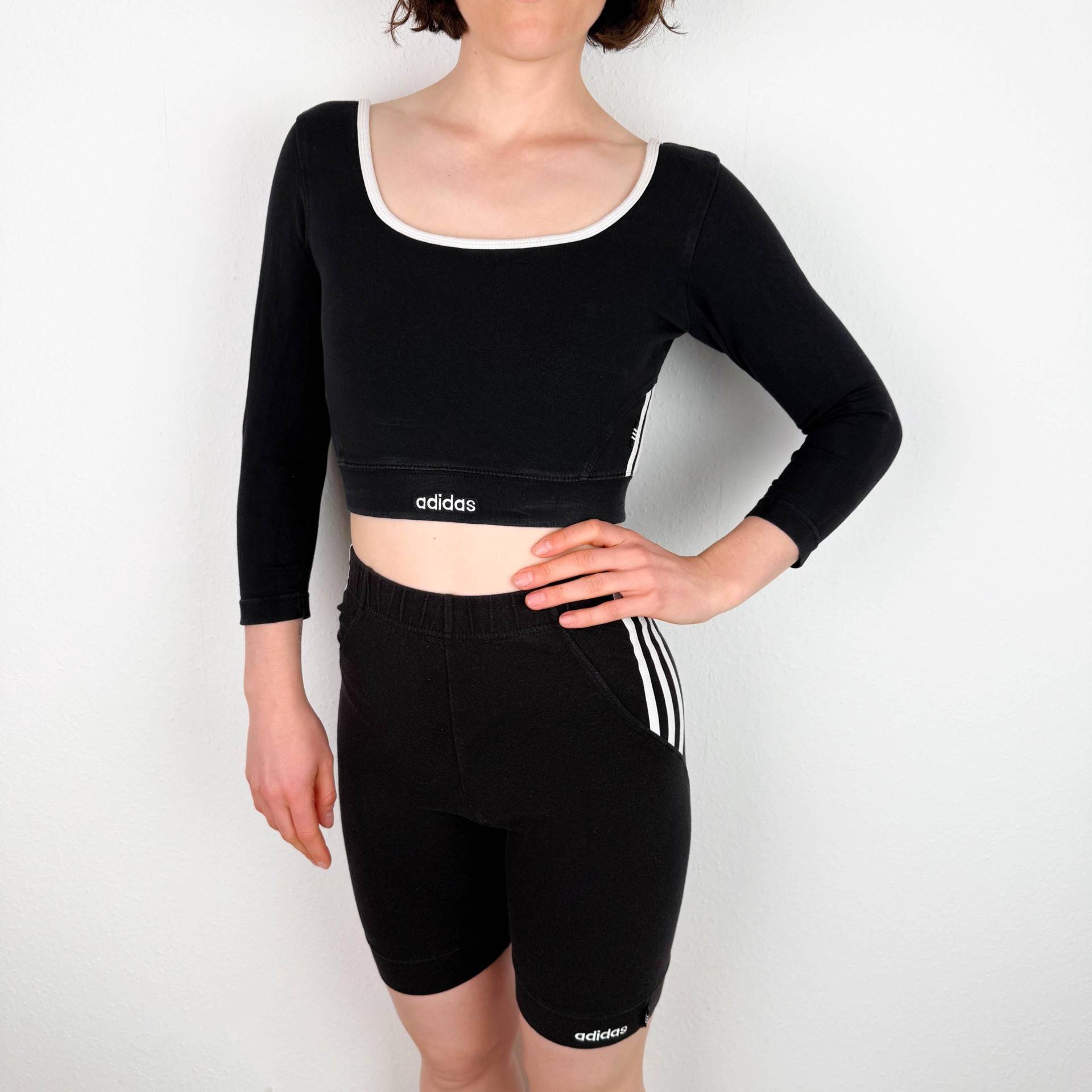 Vintage Adidas Body Size S | 36 Belly Free Crop Catsuit Best Classic von bestclassicvintage