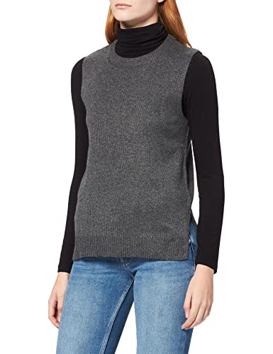 JdY Damen JDYRUE Vest KNT NOOS Pullunder, Dark Grey Melange, S von ONLY