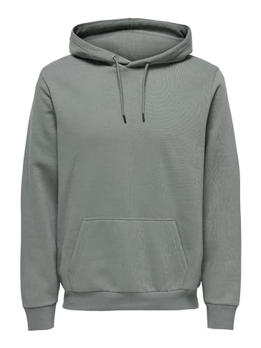 ONLY & SONS Herren Onsceres Hoodie Sweat Noos Kapuzenpullover, Castor Gray, XL EU von Only & Sons