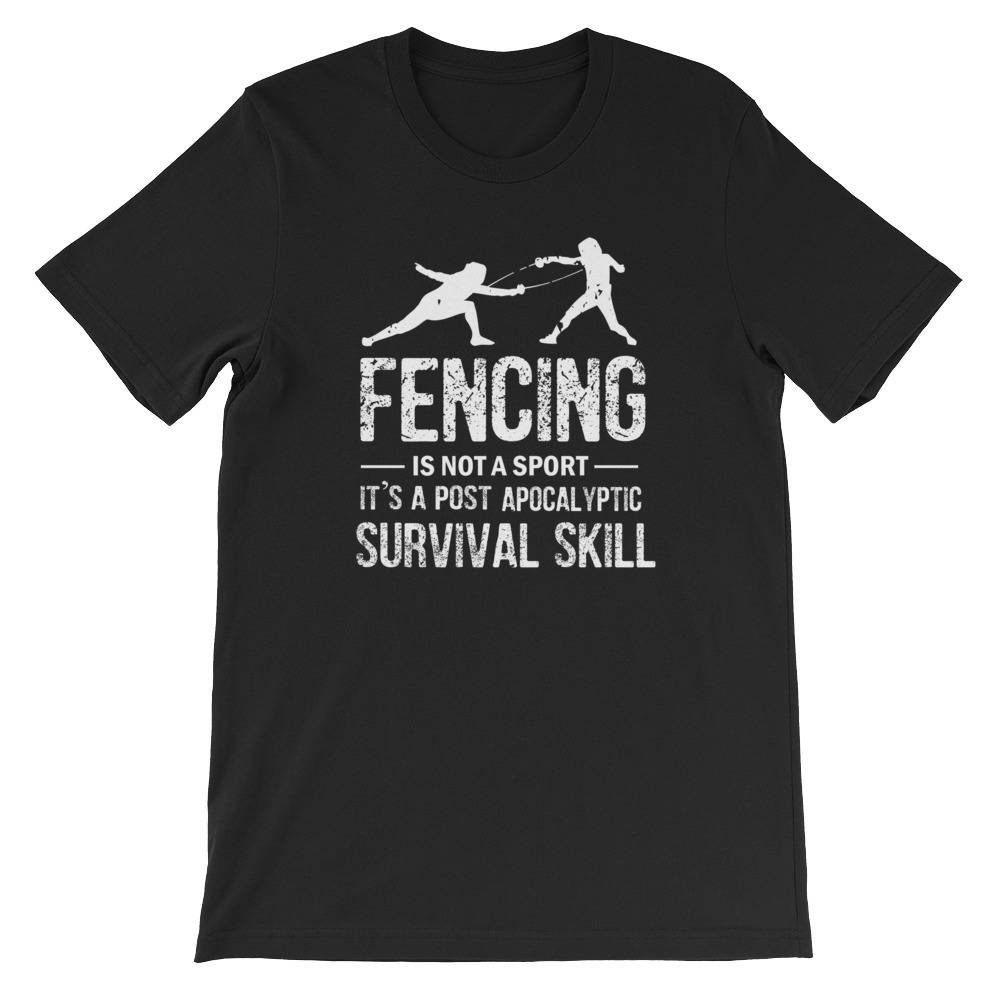 Fecht Post Apocalyptic Designs Unisex Kurzarm T-Shirt Fecht Post Apocalyptic Designs Unisex Kurzarm T-Shirt von bestteez