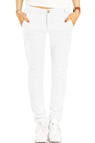 BE STYLED Damen Chinos, Stoffhosen, Klassische Hosen mit Stretch j5m 36/S weiß von BE STYLED