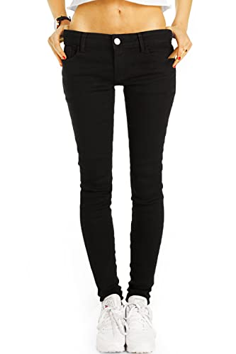 BE STYLED Damenjeans Medium Waist Skinny Jeans Hose, Slim fit Denim j2e L von BE STYLED