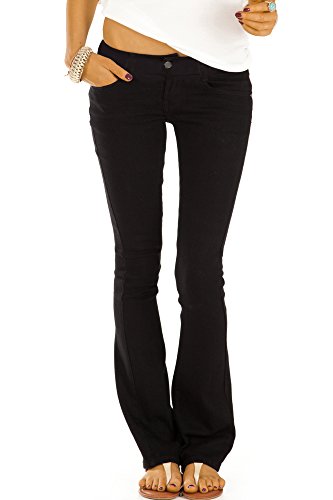 Bestyledberlin Damen Boot-Cut Jeans, Schlaghosen, Ausgestellte Hüftjeans j74kw 36/S von BE STYLED