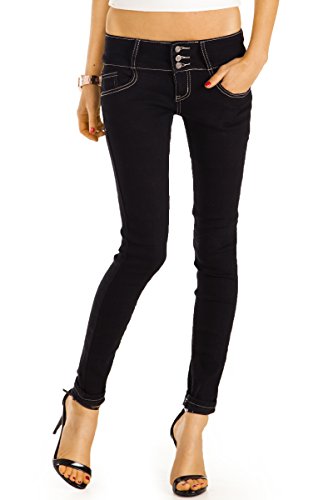 bestyledberlin Damen Skinny Jeans, Slim Fit Röhrenjeans, Enge Hüftjeans, Baumwoll Hosen j39f 40/L von bestyledberlin