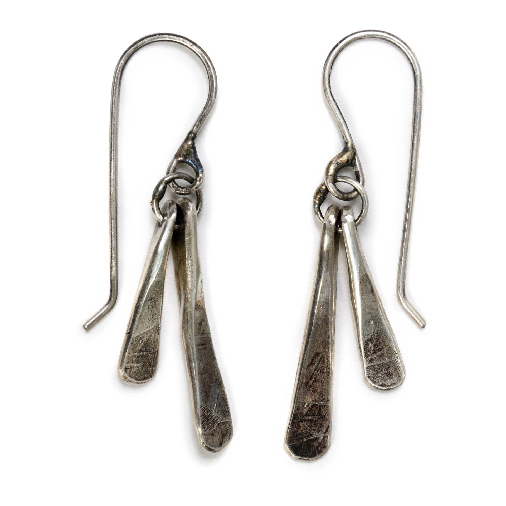 Silber Ohrringe - Baumeln Bestseller Gehämmertes Geschmiedet Brautjungfer Geschenk Für Sie Handgemacht Einfach Elegant von bethaimeejewelry