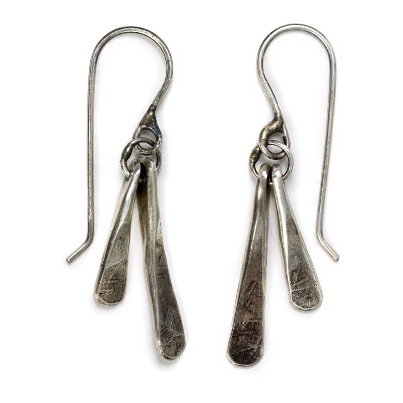Silber Ohrringe - Baumeln Bestseller Gehämmertes Geschmiedet Brautjungfer Geschenk Für Sie Handgemacht Einfach Elegant von bethaimeejewelry