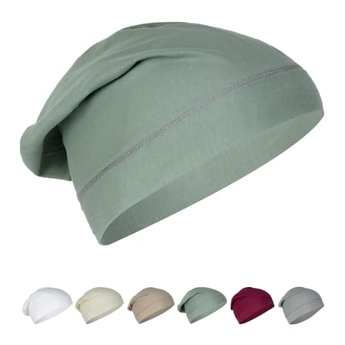 beties "BasicSoft Jersey Beanie Schlafmütze 100% Baumwolle in Natural-grün, vielseitiger Einsatz als Chemo Mütze, Kopfbedeckung bei Haarausfall, Skull-Cap beties "BasicSoft Jersey Beanie Schlafmütze 100% Baumwolle in Natural-grün, vielseitiger Einsatz als Chemo Mütze, Kopfbedeckung bei Haarausfall, Skull-Cap von beties