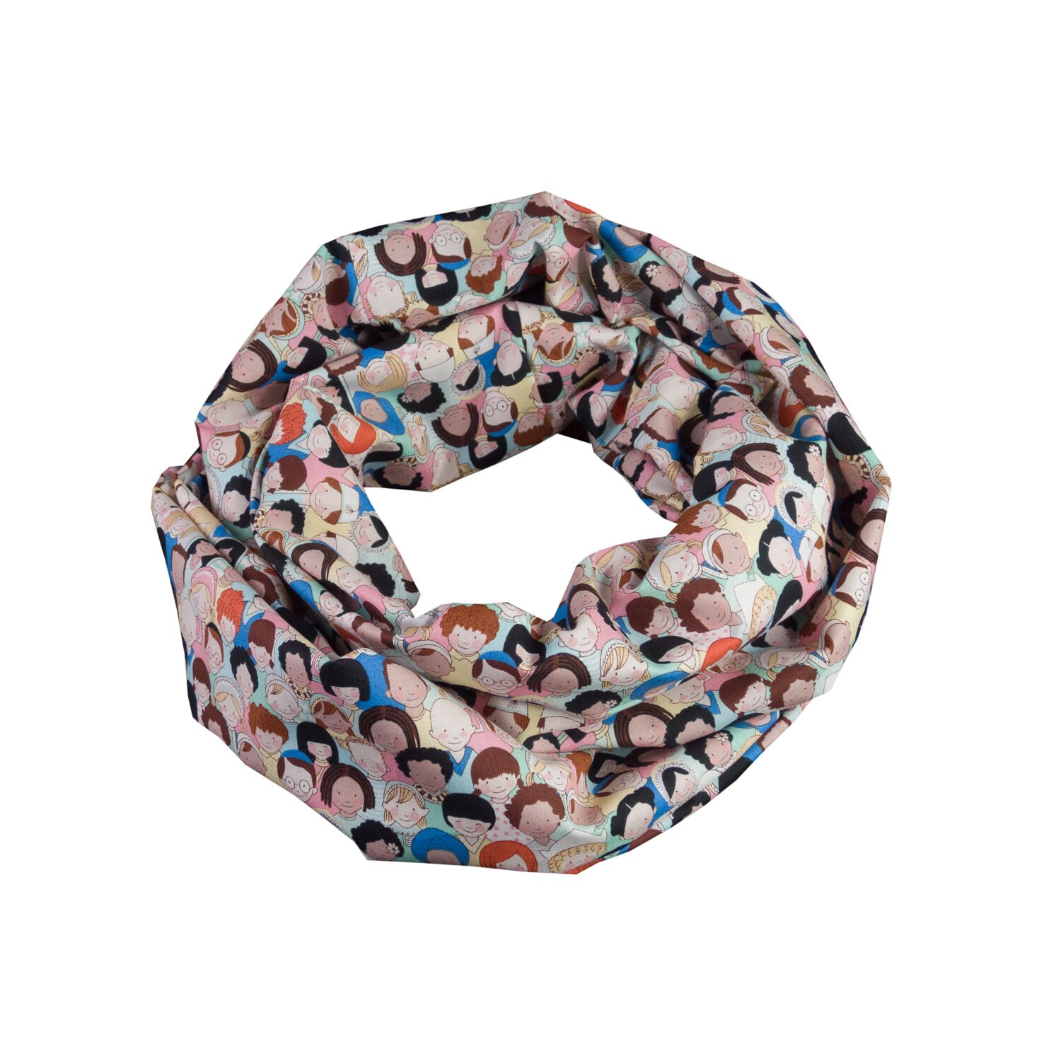 Damen-Loopschal Kinder Dieser Welt Bunt Ca. 25 cm X 140 - 100% Baumwolle Rundschal Schlauchschal Damen-Loopschal Kinder Dieser Welt Bunt Ca. 25 cm X 140 - 100% Baumwolle Rundschal Schlauchschal von bettinabruder
