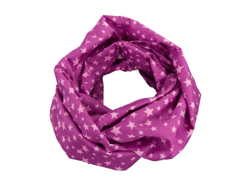 Damen-Loopschal Sterne Brombeer Rosa Berry - Ca. 25 cm X 140 100% Baumwolle Rundschal Schlauchschal Damen-Loopschal Sterne Brombeer Rosa Berry - Ca. 25 cm X 140 100% Baumwolle Rundschal Schlauchschal von bettinabruder