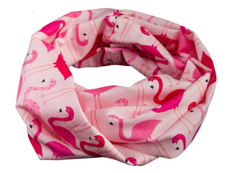 Kinder-Loopschal Schlauchschal Flamingo Rosa Pink | Ca. 2, 5 - 6 Jahre 100% Baumwolle von bettinabruder