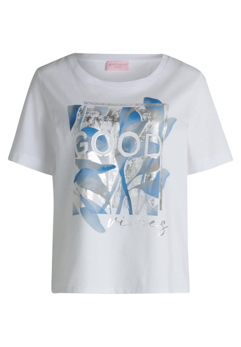 betty barclay - so cosy - - Basic Shirt patch white/blue - Gr. - 40 von betty barclay - so cosy -