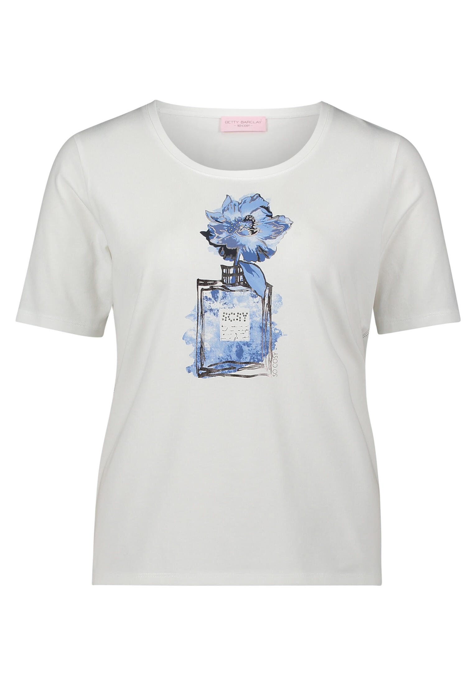 betty barclay - so cosy - - Basic Shirt patch white/blue - Gr. - 42 von betty barclay - so cosy -