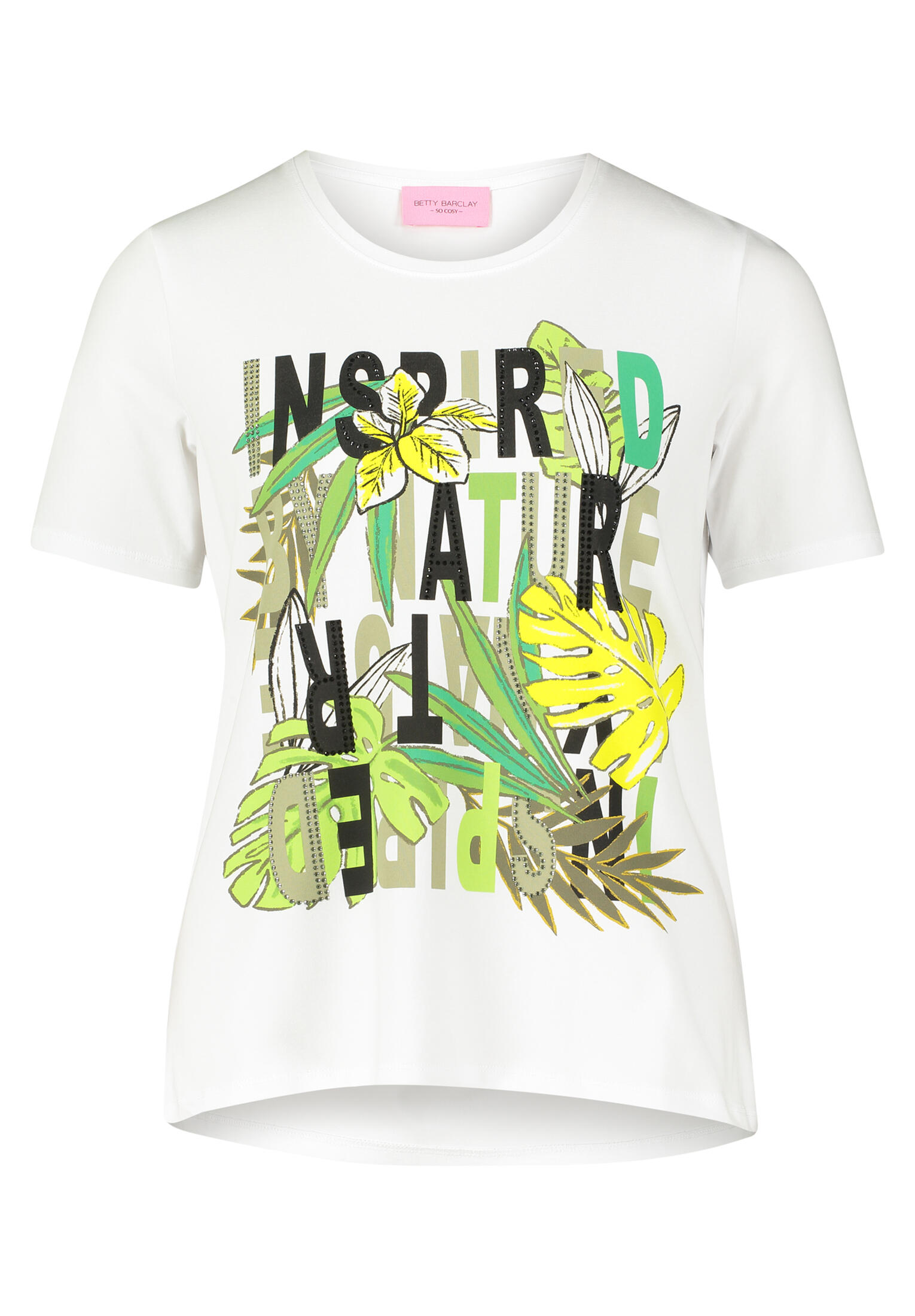 betty barclay - so cosy - - Basic Shirt patch white/green - Gr. - 44 von betty barclay - so cosy -