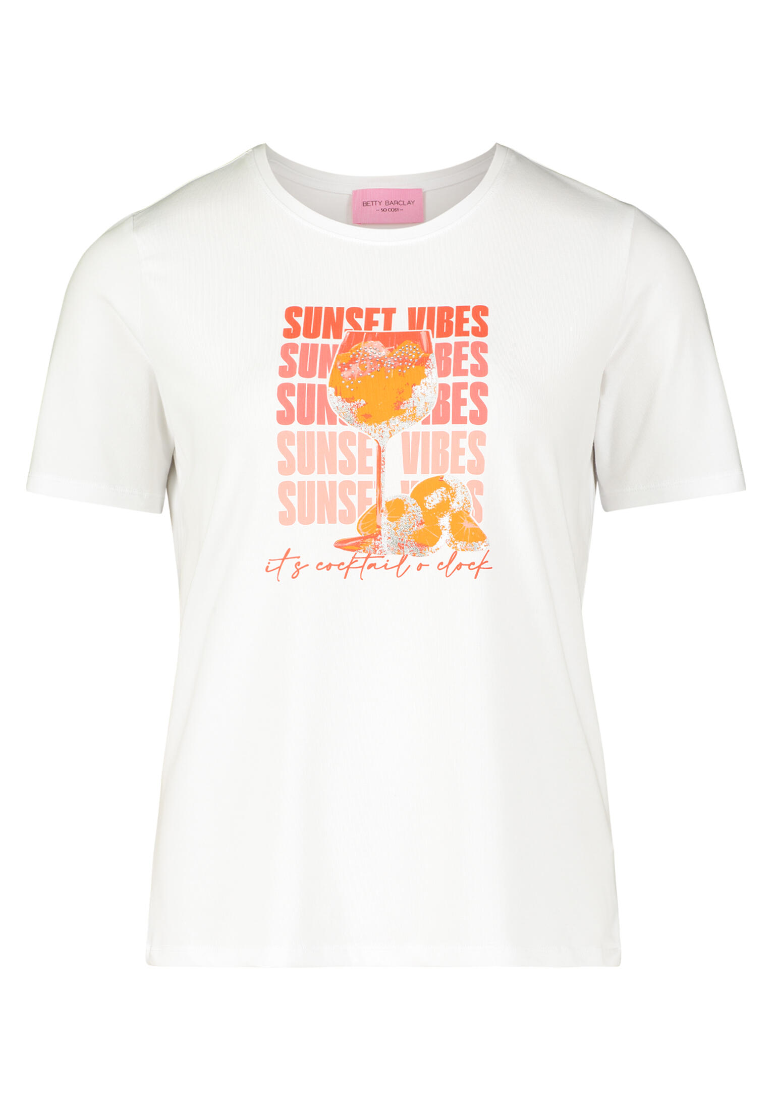 betty barclay - so cosy - - Basic Shirt patch white/red - Gr. - 40 von betty barclay - so cosy -