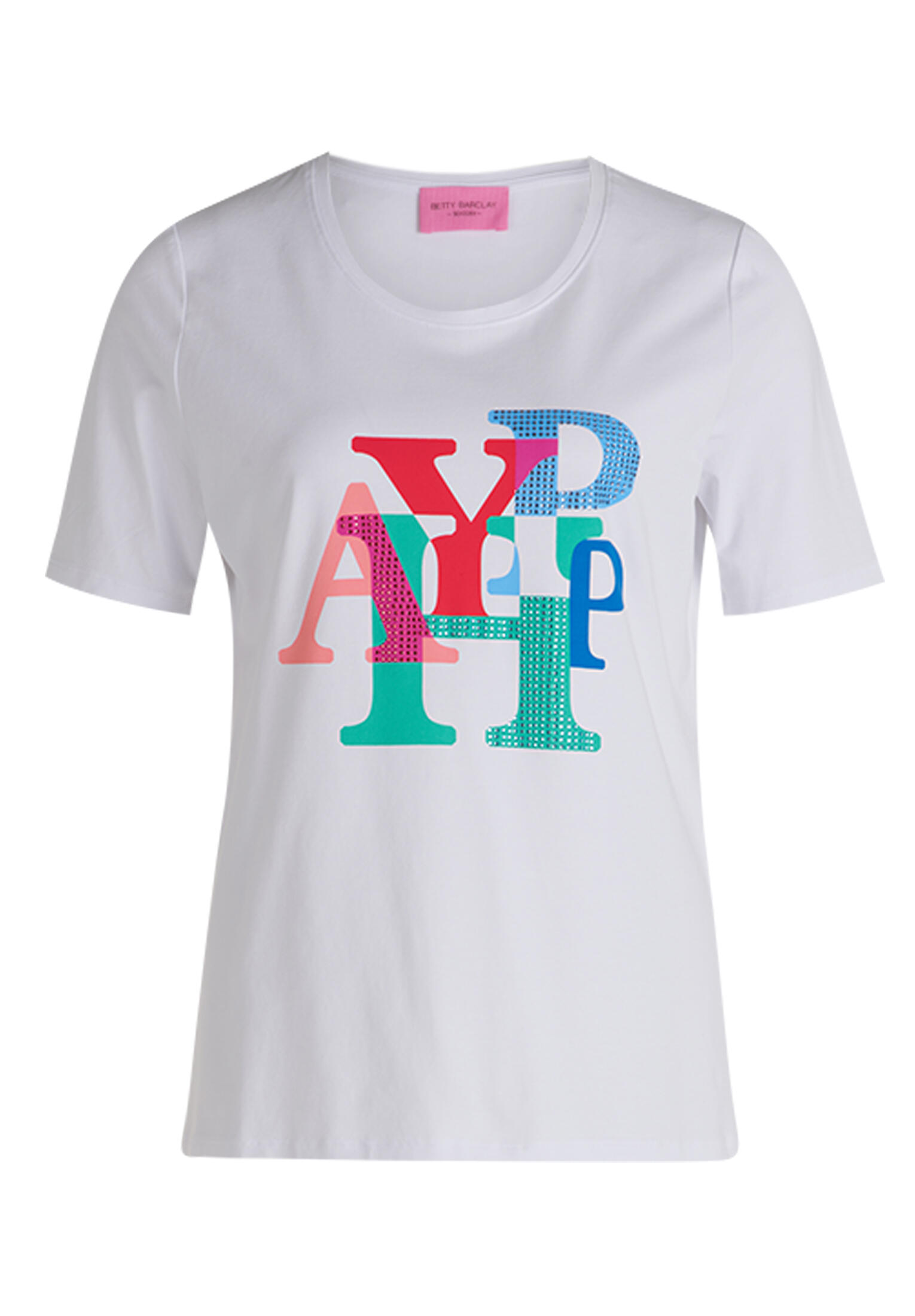 betty barclay - so cosy - - Basic Shirt patch white/varicolored - Gr. - 44 von betty barclay - so cosy -