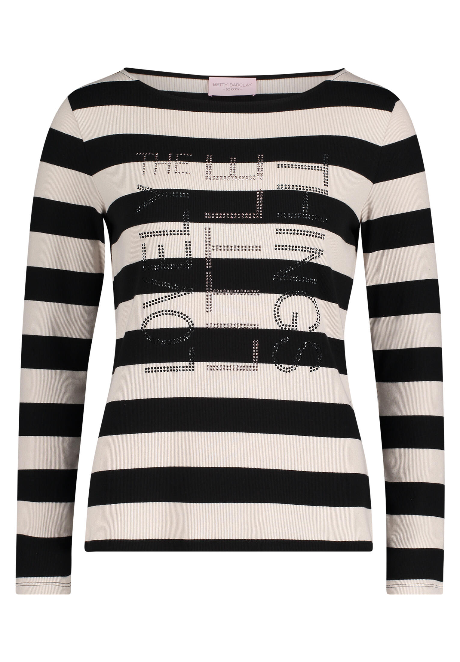 betty barclay - so cosy - - Basic Shirt schwarz/weiß - Gr. - 42 von betty barclay - so cosy -