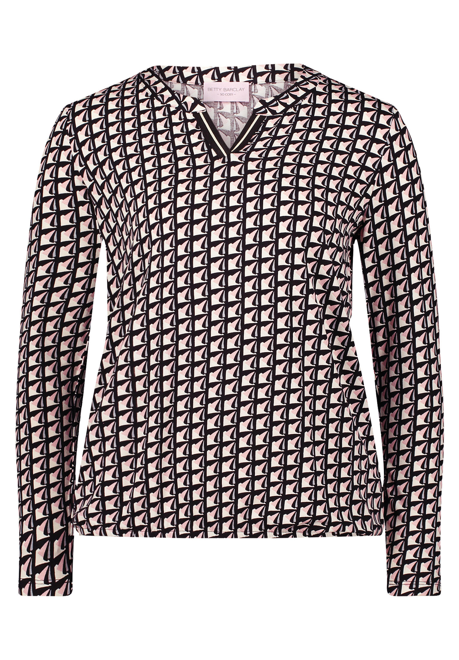 betty barclay - so cosy - - Blusenshirt black/rosé - Gr. - 38 von betty barclay - so cosy -