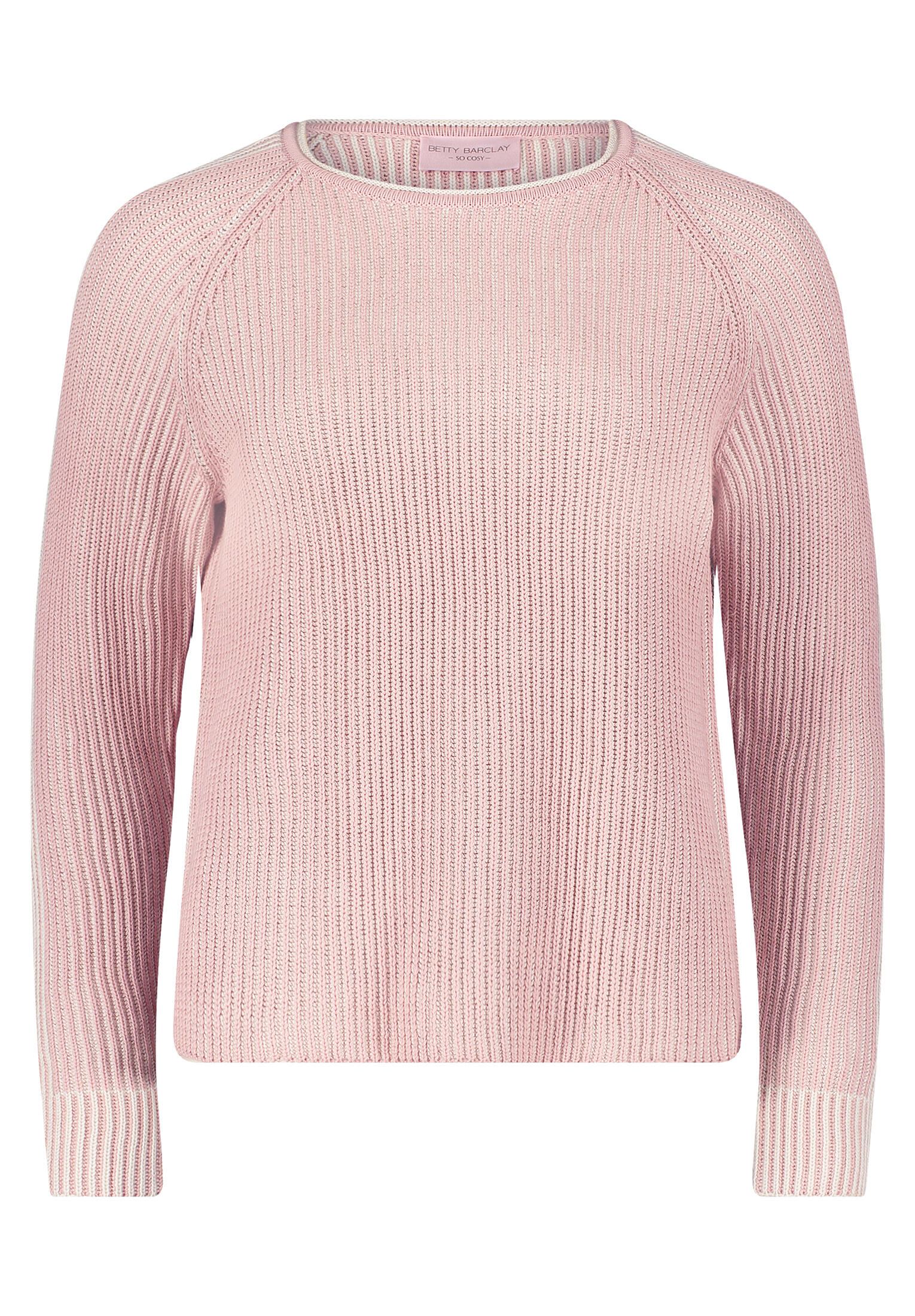 betty barclay - so cosy - - Grobstrick-Pullover patch rosé/beige - Gr. - 38 von betty barclay - so cosy -