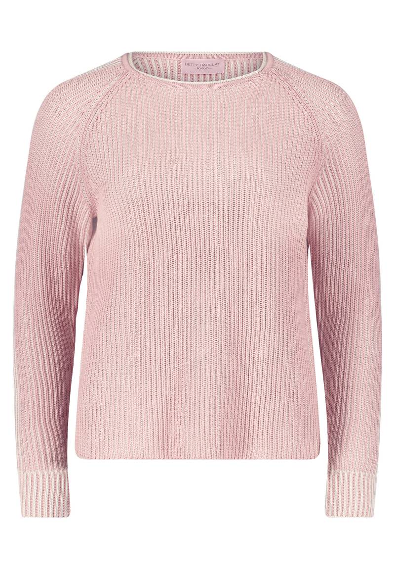 betty barclay - so cosy - - Grobstrick-Pullover patch rosé/beige - Gr. - 42 von betty barclay - so cosy -