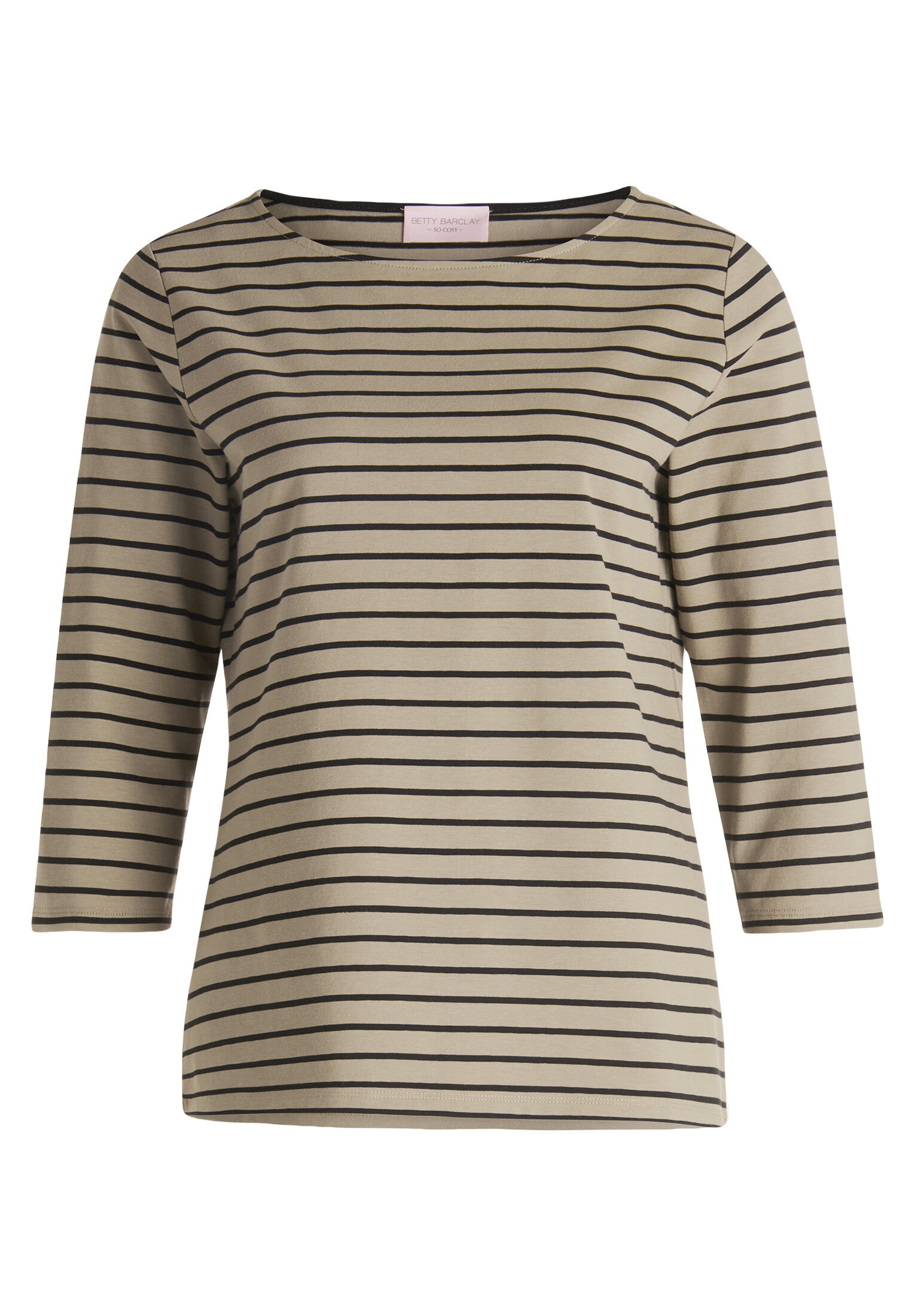 betty barclay - so cosy - - Ringelshirt khaki/schwarz - Gr. - 44 von betty barclay - so cosy -
