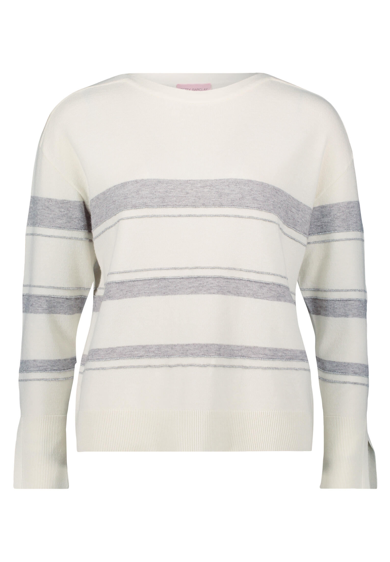 betty barclay - so cosy - - Strick patch cream/grey - Gr. - 38 von betty barclay - so cosy -