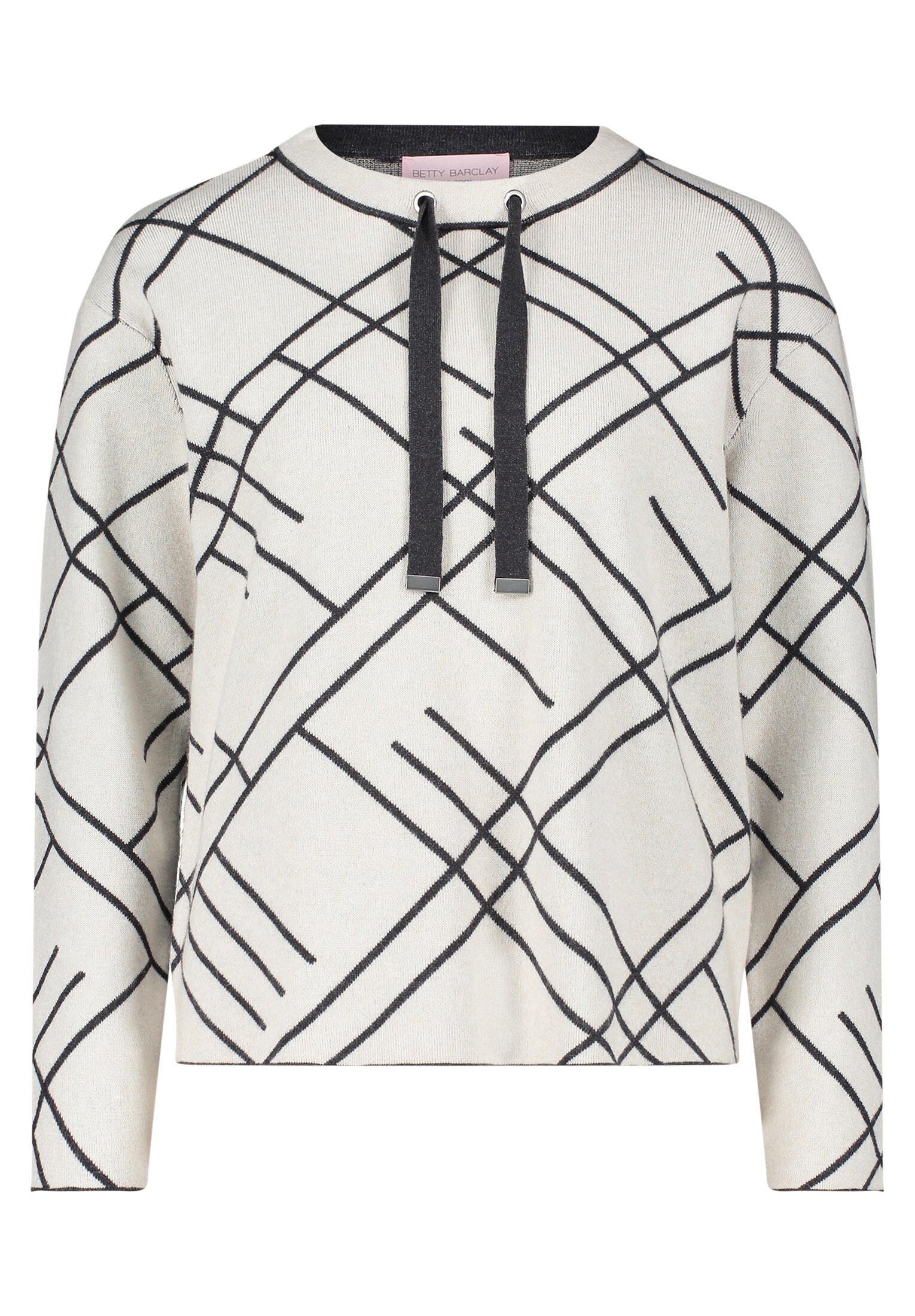 betty barclay - so cosy - - Strickpullover patch beige/grey - Gr. - 36 von betty barclay - so cosy -