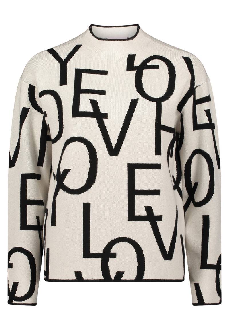betty barclay - so cosy - - Strickpullover patch cream/black - Gr. - 48 von betty barclay - so cosy -