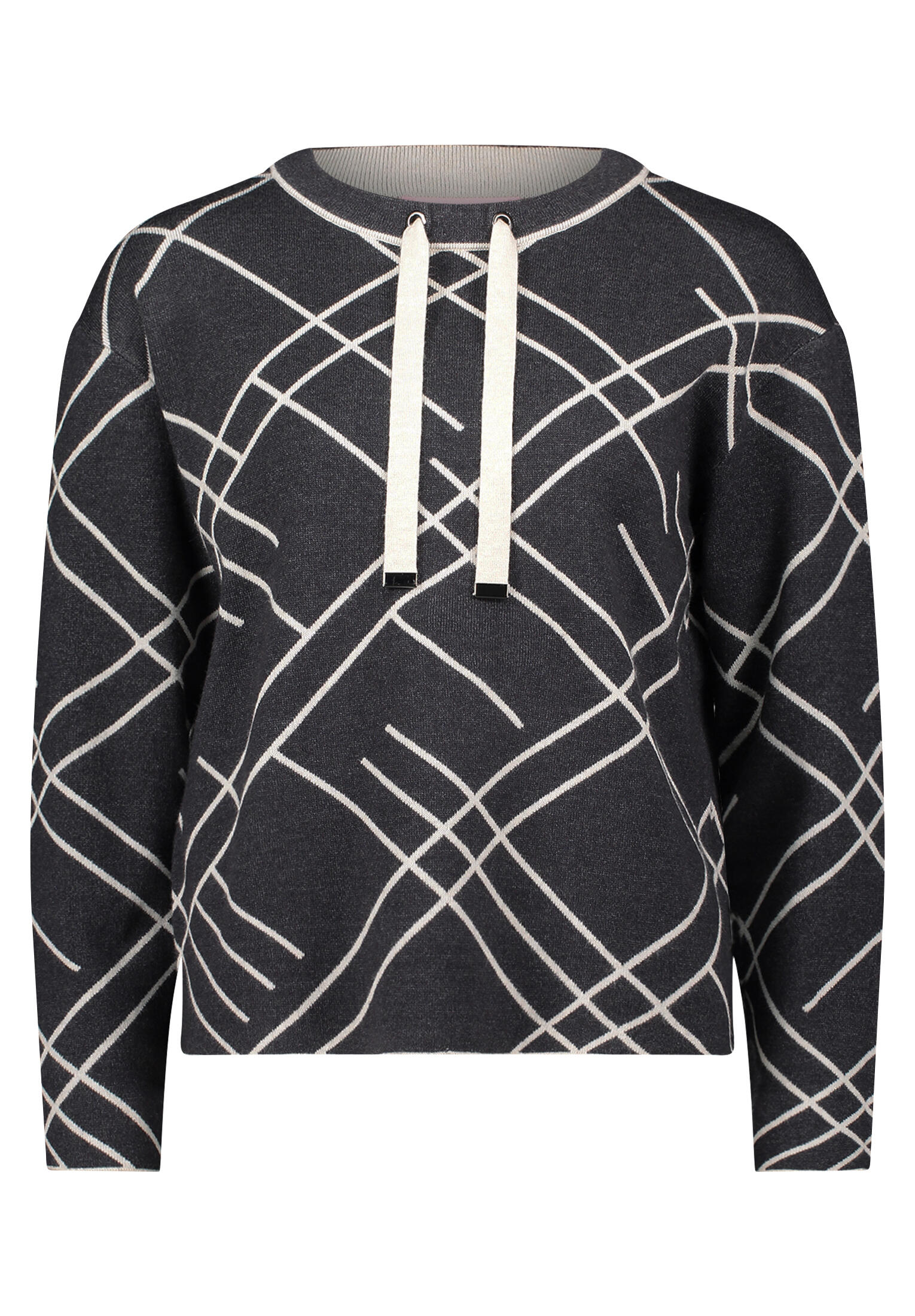 betty barclay - so cosy - - Strickpullover patch grey/beige - Gr. - 42 von betty barclay - so cosy -