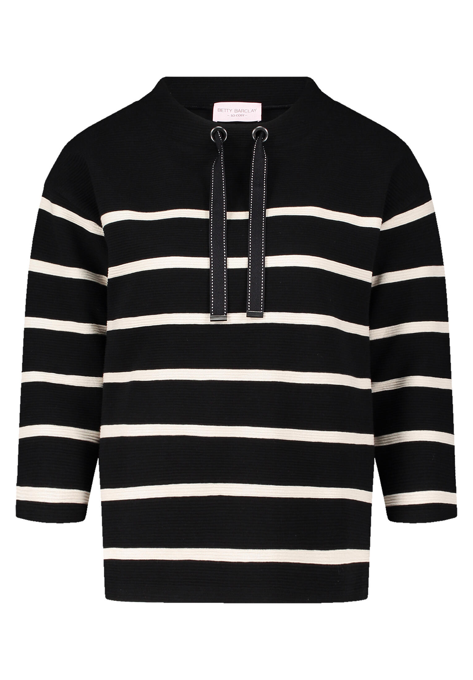 betty barclay - so cosy - - Sweatshirt schwarz/beige - Gr. - 44 von betty barclay - so cosy -