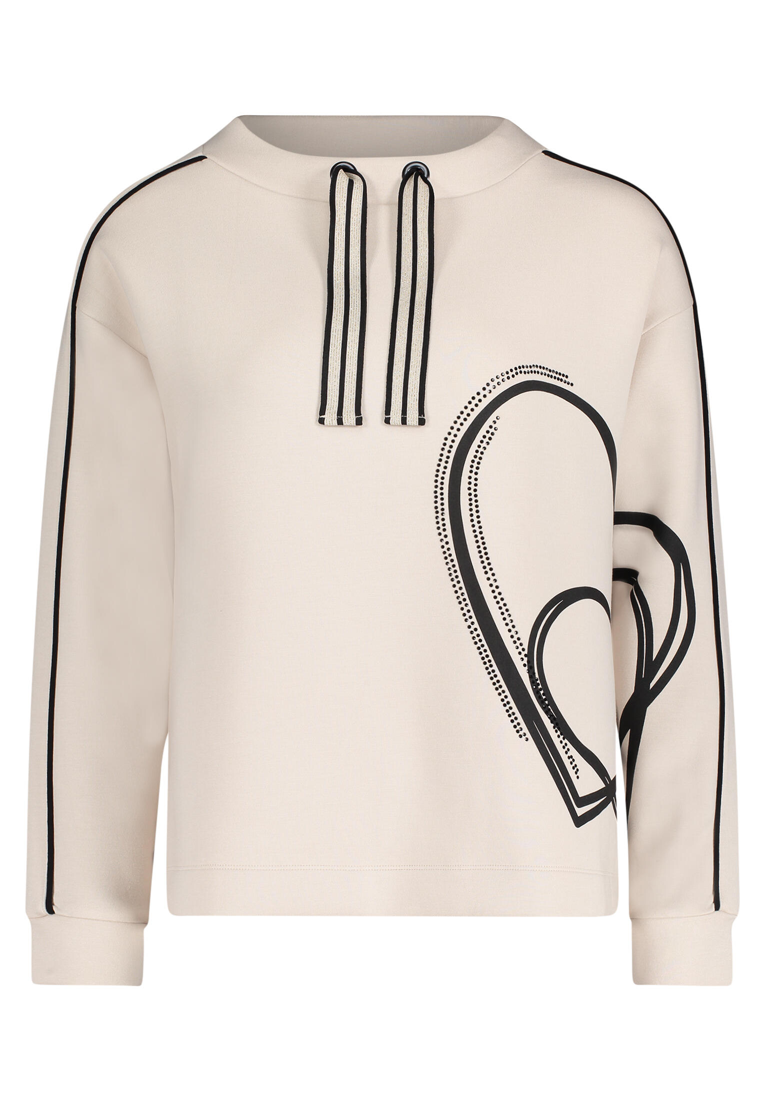 betty barclay - so cosy - - Sweatshirt weiß/schwarz - Gr. - 44 von betty barclay - so cosy -