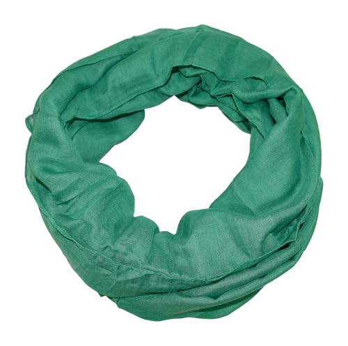 beybey® Basic Damen Loopschal aus Viskose & Baumwolle und in vielen Farben. Perfekte Geschenkidee! (grün) von beybey