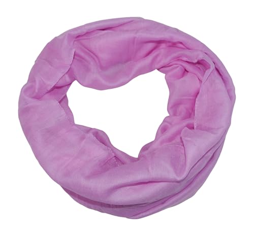 beybey® Basic Damen Loopschal aus Viskose & Baumwolle und in vielen Farben. Perfekte Geschenkidee! (lila) von beybey
