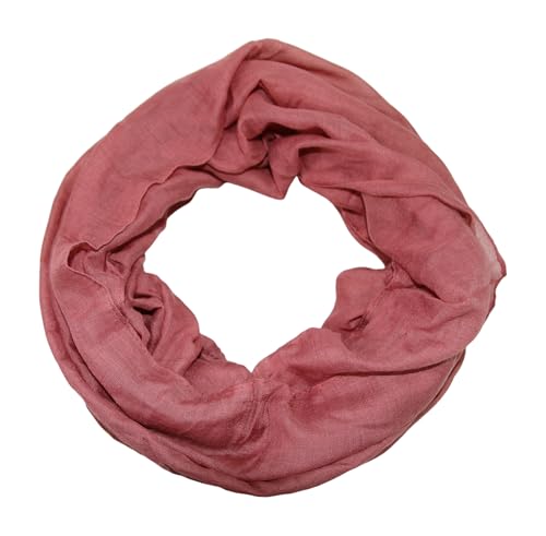 beybey® Basic Damen Loopschal aus Viskose & Baumwolle und in vielen Farben. Perfekte Geschenkidee! (tint rosee) von beybey