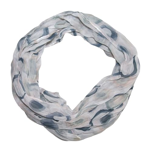 beybey® Trance Edition Damen Seide Loop Schal in herrlichen Farben - ein Seidenschal zum Verlieben (K grau) von beybey