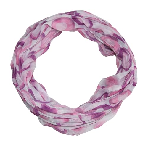 beybey® Trance Edition Damen Seide Loop Schal in herrlichen Farben - ein Seidenschal zum Verlieben (K lila) von beybey