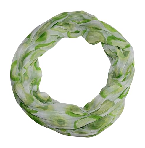 beybey® Trance Edition Damen Seide Loop Schal in herrlichen Farben - ein Seidenschal zum Verlieben (K mint grün) von beybey