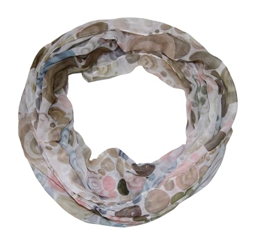 beybey® Trance Edition Damen Seide Loop Schal in herrlichen Farben - ein Seidenschal zum Verlieben (beige rosee) von beybey