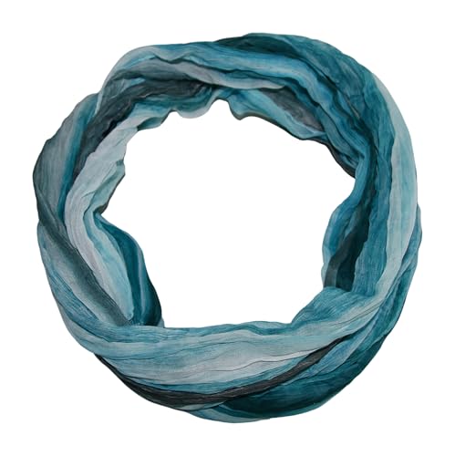 beybey® Trance Edition Damen Seide Loop Schal in herrlichen Farben - ein Seidenschal zum Verlieben (dx mint) von beybey
