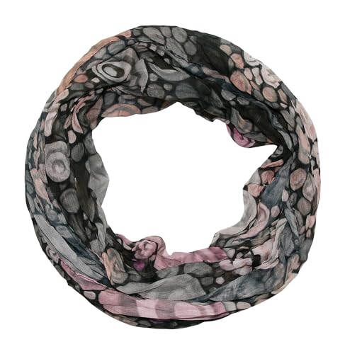 beybey® Trance Edition Damen Seide Loop Schal in herrlichen Farben - ein Seidenschal zum Verlieben (grau) von beybey