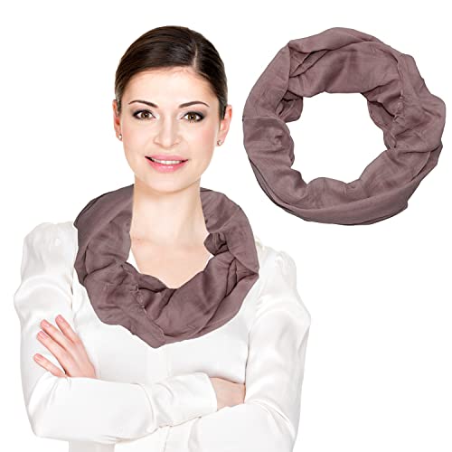 beybey® Modischer Schlauchschal Damen - Praktischer Loop Schal für vielseitige Styles - Loop Schal Damen (altrosa) von beybey