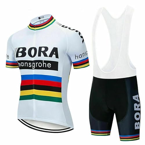 beyleaycau Herren Kurzarm Radfahren Trikot Sets Sommer Radfahren Kleidung mit Gel gepolstert Trägershorts von beyleaycau