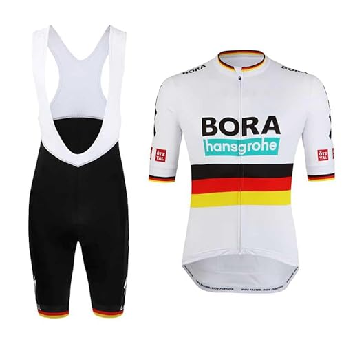 beyleaycau Herren Kurzarm Radfahren Trikot Sets Sommer Radfahren Kleidung mit Gel gepolstert Trägershorts von beyleaycau